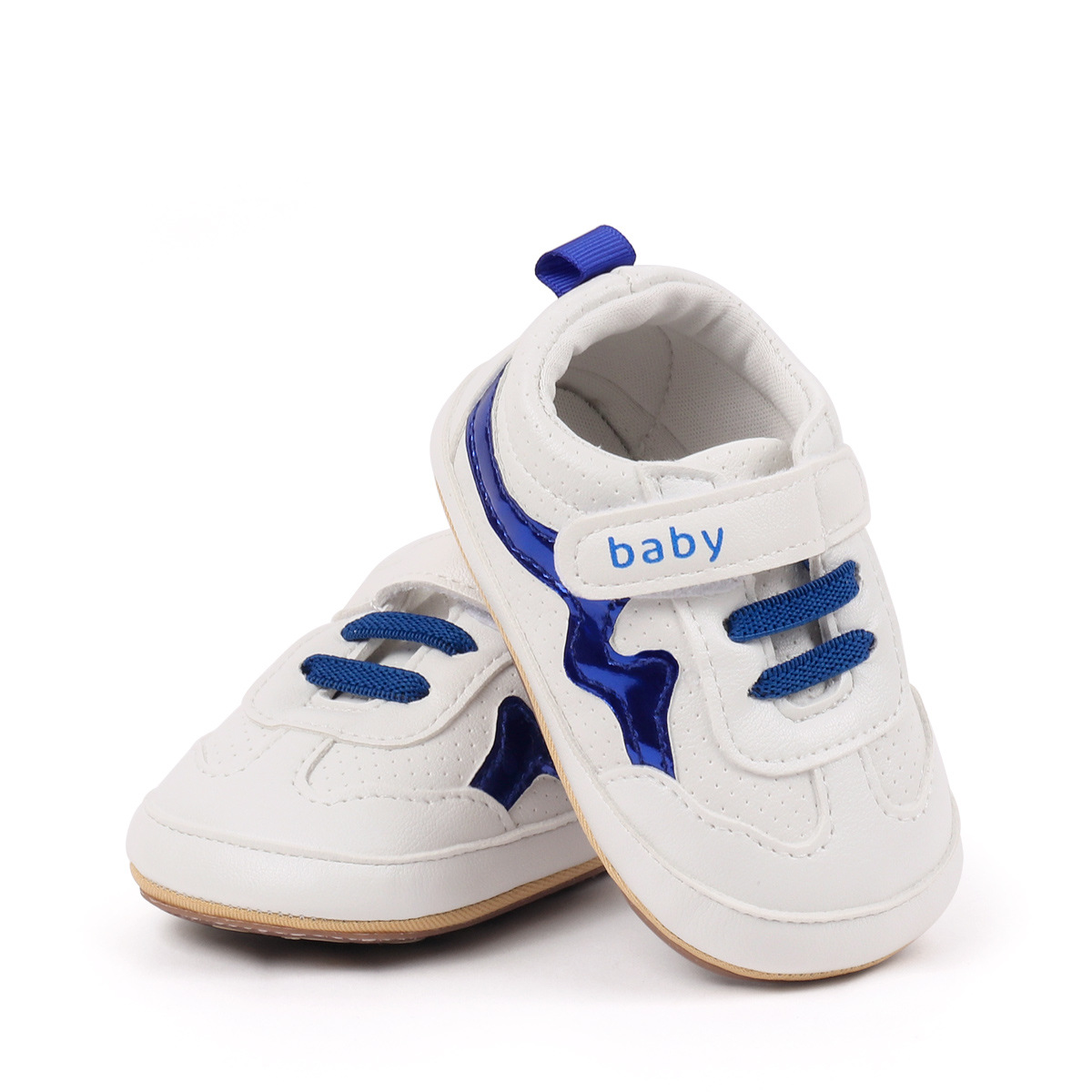 Spring And Autumn Baby Boys And Girls First Walking Indoor Outdoor Toddler Shoes For 0-18M Baby Unisex Soft PVC Sole