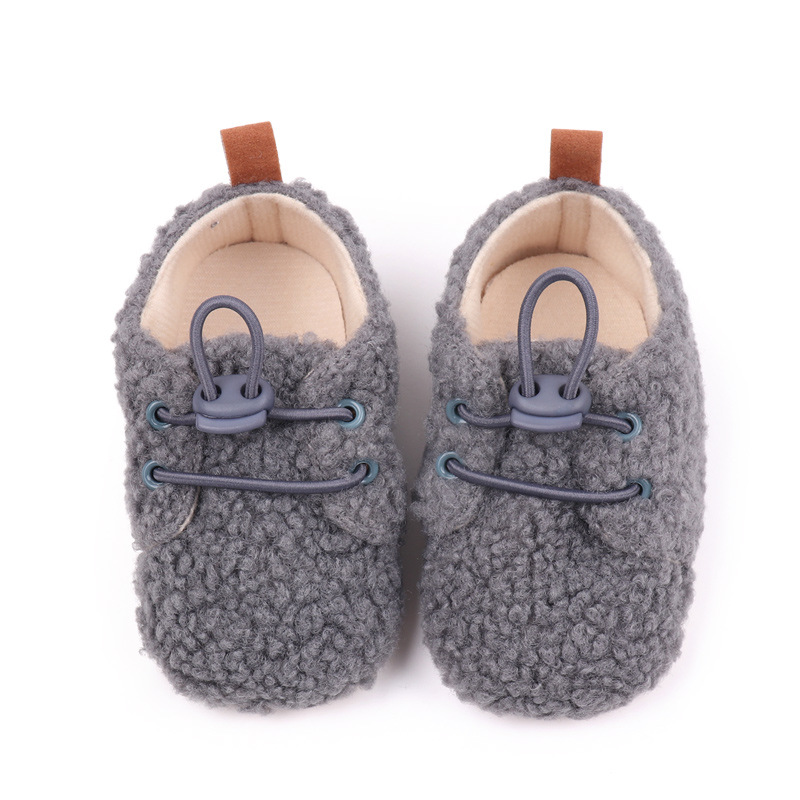 Baby Winter Shoes Soft Cotton High Quality PVC Sole Anti-slip Warm Prewalk Sneaker for Newborn Toddler Boys and Girls