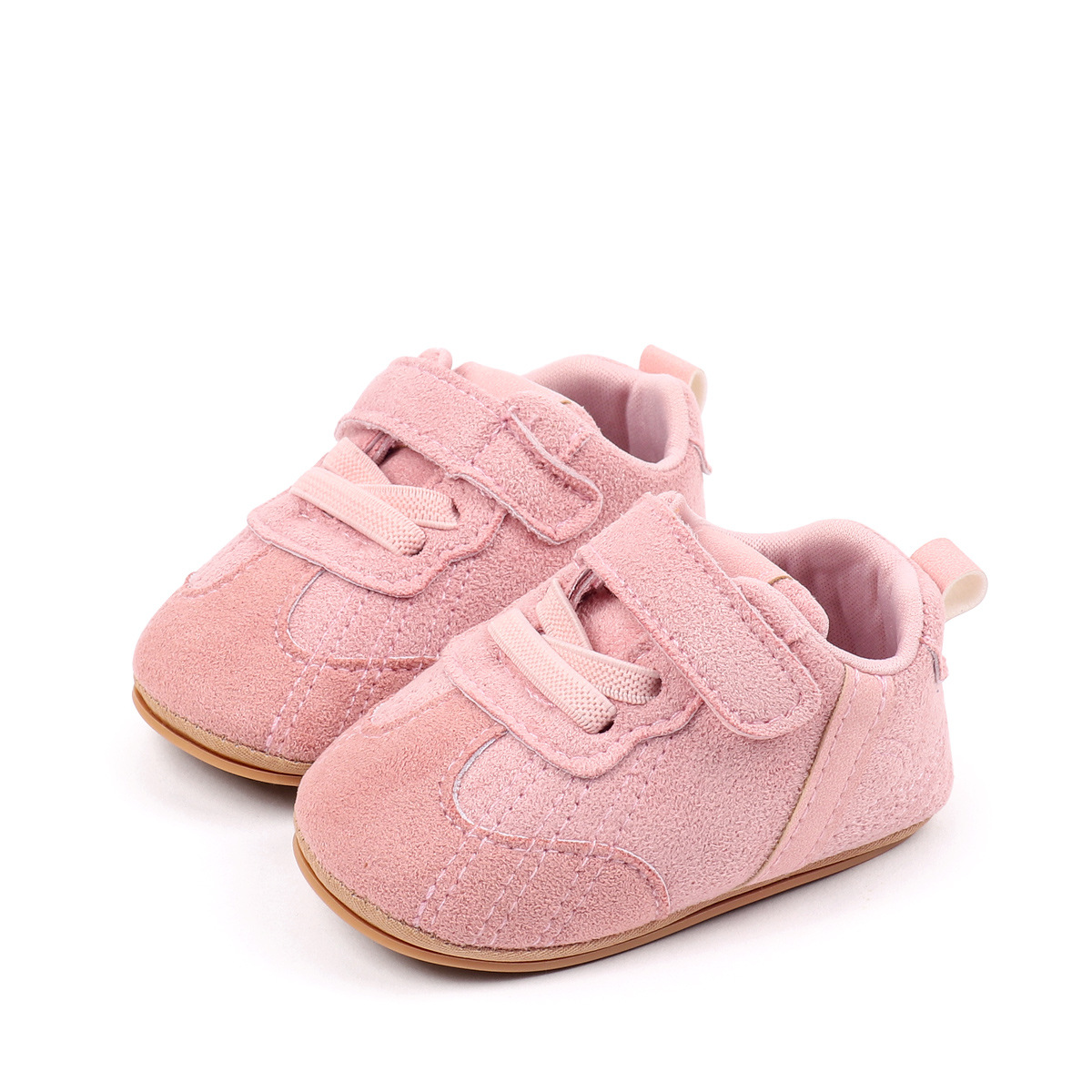 Spring Autumn Baby Unisex First Walking Indoor Outdoor Toddler Shoes With High Quality PU Leather And Soft PVC Sole For