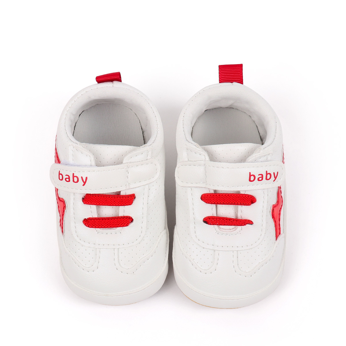 Spring And Autumn Baby Boys And Girls First Walking Indoor Outdoor Toddler Shoes For 0-18M Baby Unisex Soft PVC Sole