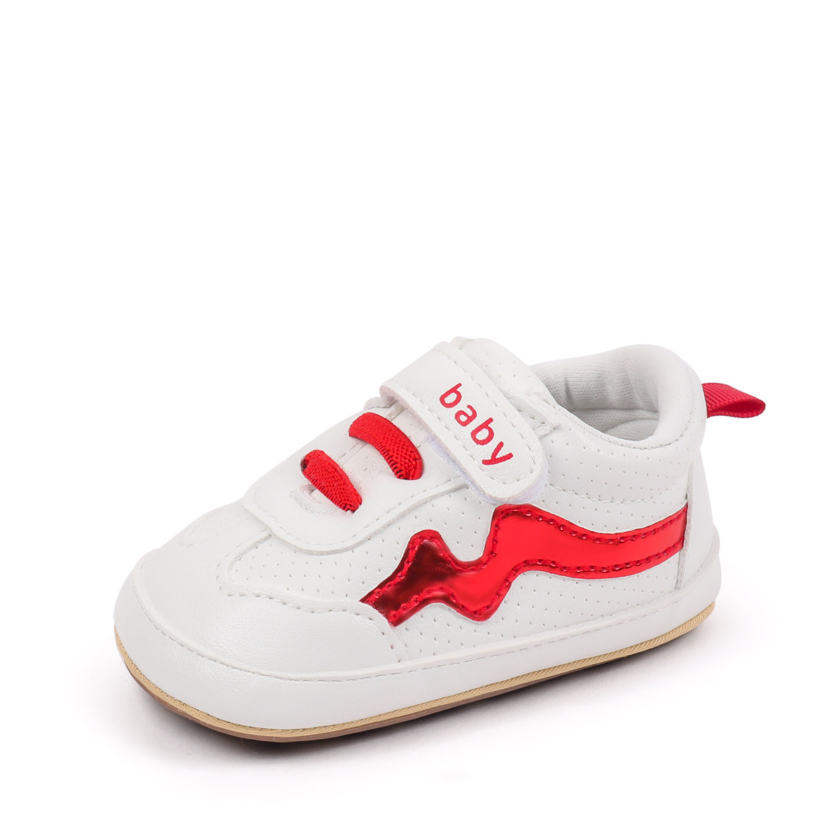 Spring And Autumn Baby Boys And Girls First Walking Indoor Outdoor Toddler Shoes For 0-18M Baby Unisex Soft PVC Sole