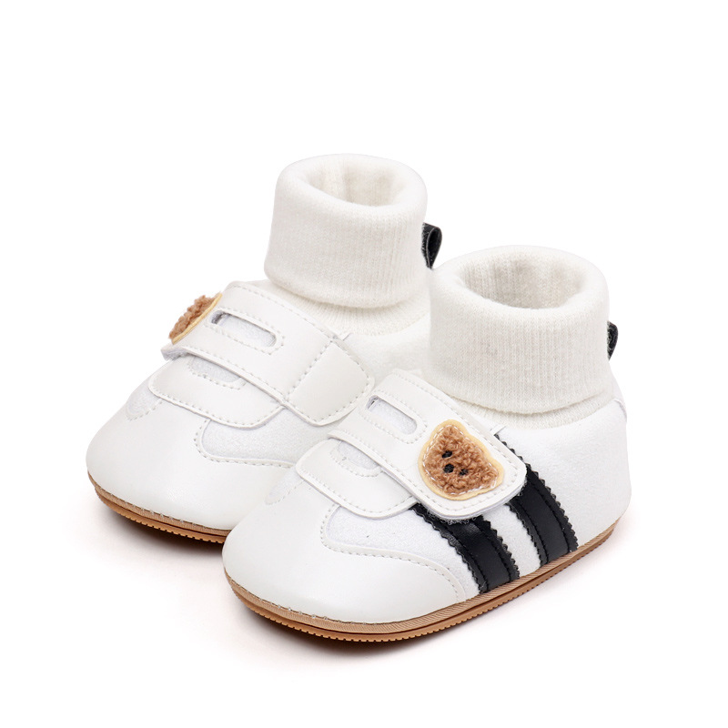 Baby Shoes Soft Cotton Sock Shoes Ankle-covered Style Spring & Autumn High Quality Sneakers Cute Design Newborn Prewalker Shoes