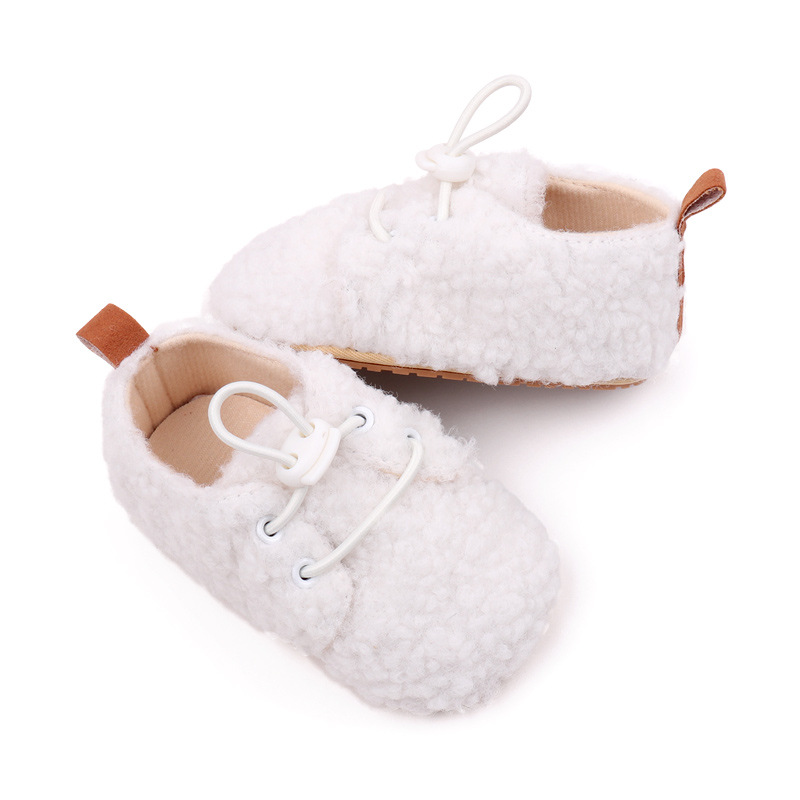 Baby Winter Shoes Soft Cotton High Quality PVC Sole Anti-slip Warm Prewalk Sneaker for Newborn Toddler Boys and Girls