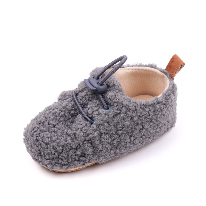 Baby Winter Shoes Soft Cotton High Quality PVC Sole Anti-slip Warm Prewalk Sneaker for Newborn Toddler Boys and Girls
