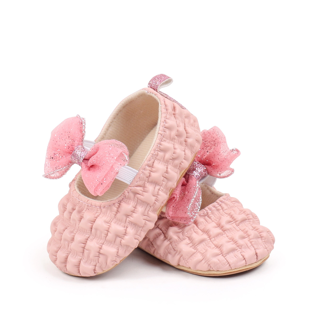 2026 Spring Baby Girls Princess Shoes Butterfly Bowknot Four colors Solid Fashion Design Newborn Toddler Shoes First Walkers