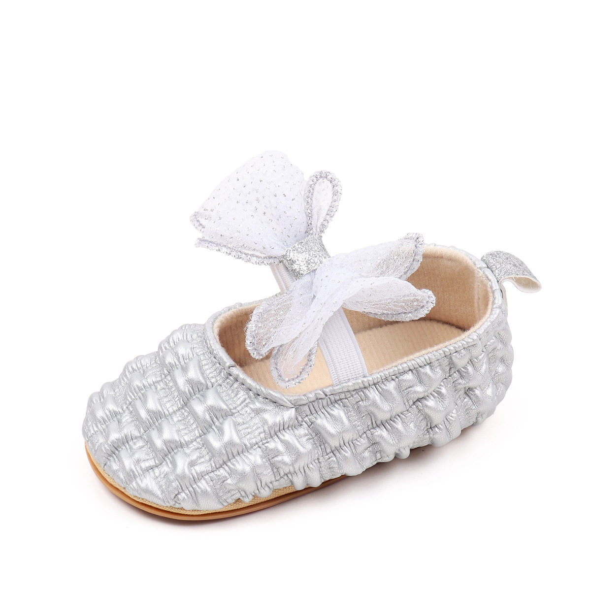 2026 Spring Baby Girls Princess Shoes Butterfly Bowknot Four colors Solid Fashion Design Newborn Toddler Shoes First Walkers