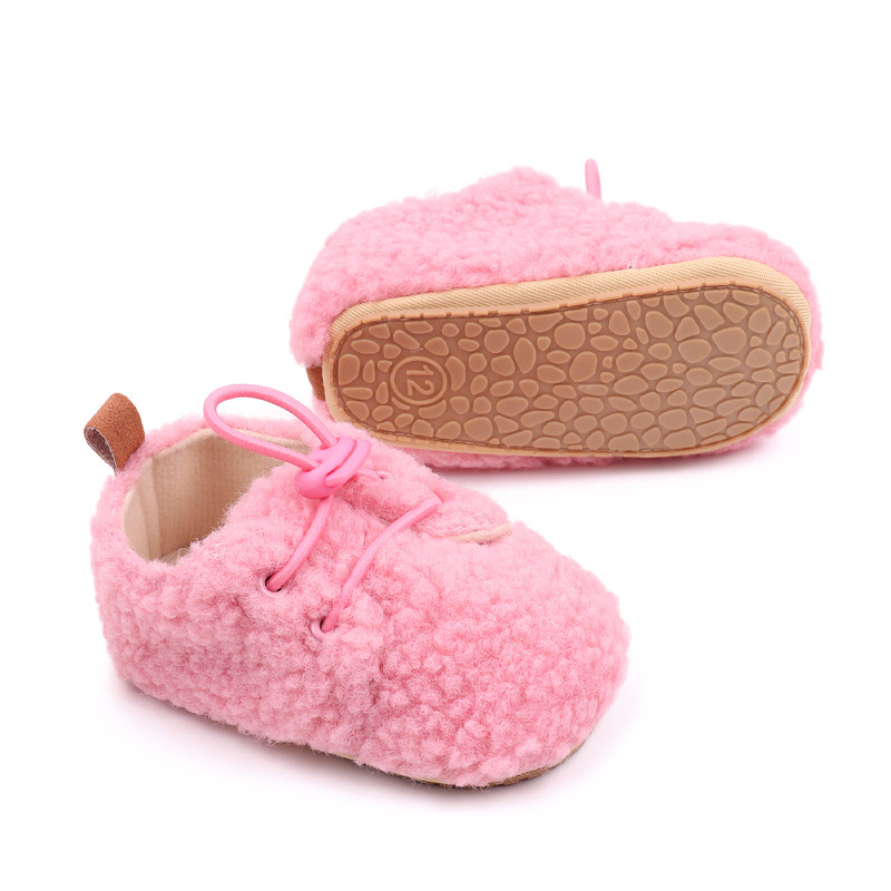 Baby Winter Shoes Soft Cotton High Quality PVC Sole Anti-slip Warm Prewalk Sneaker for Newborn Toddler Boys and Girls