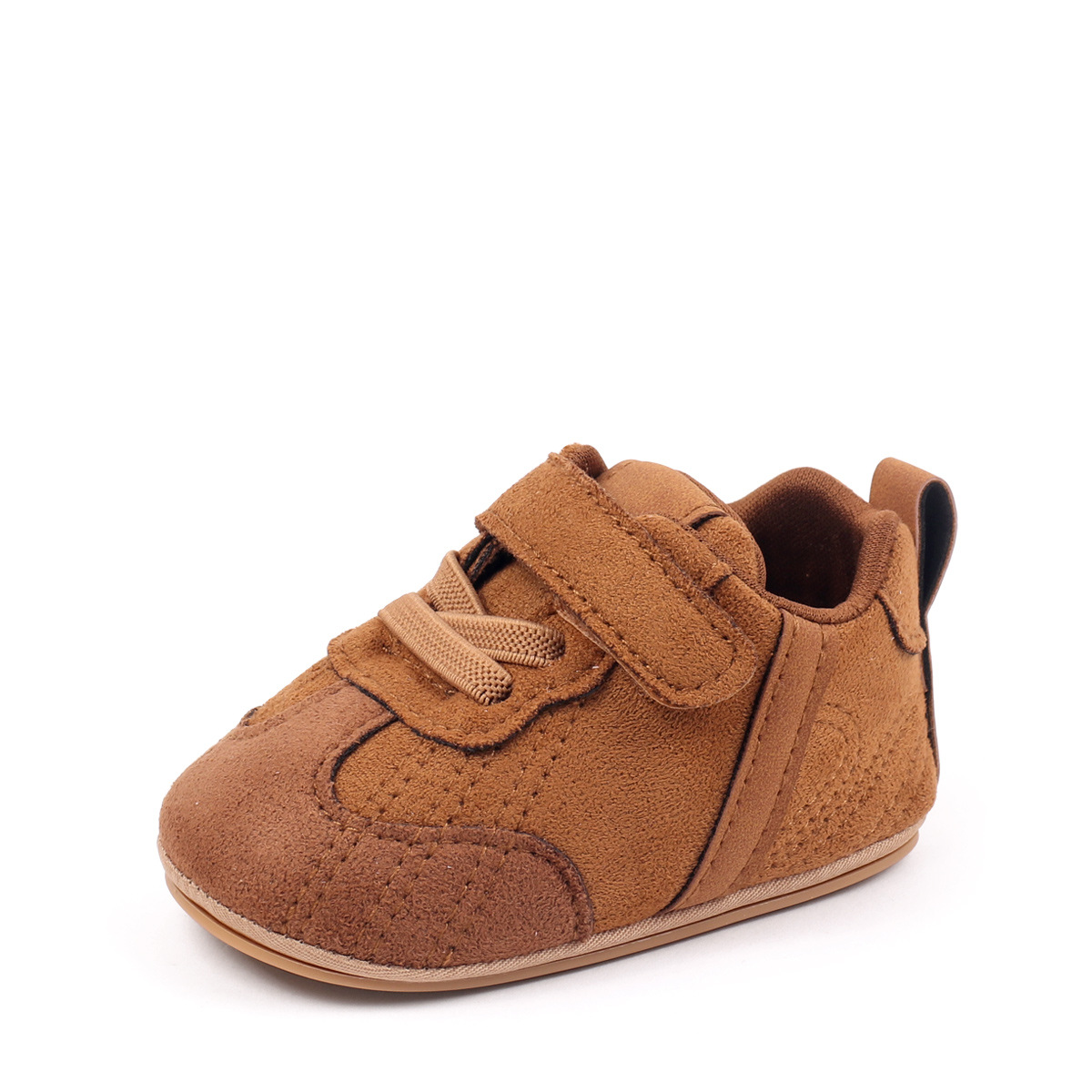 Spring Autumn Baby Unisex First Walking Indoor Outdoor Toddler Shoes With High Quality PU Leather And Soft PVC Sole For