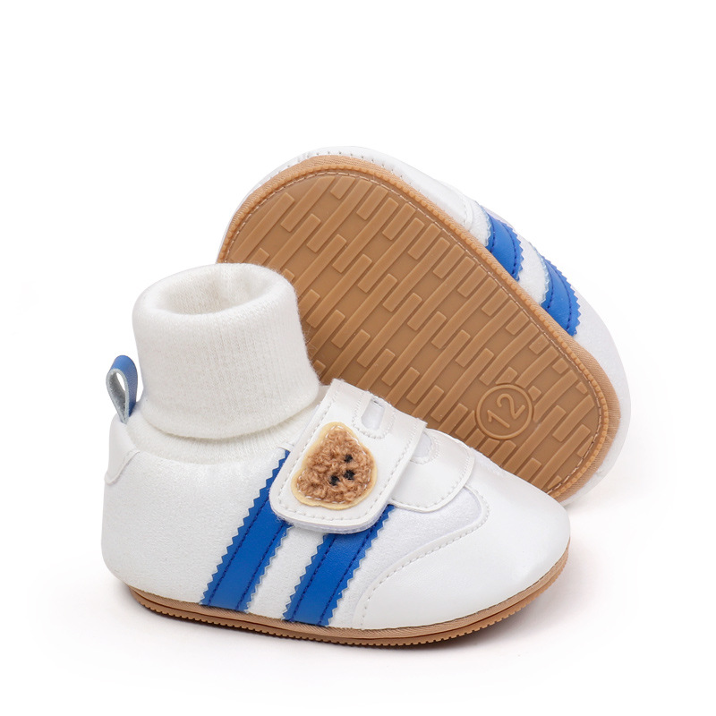 Baby Shoes Soft Cotton Sock Shoes Ankle-covered Style Spring & Autumn High Quality Sneakers Cute Design Newborn Prewalker Shoes