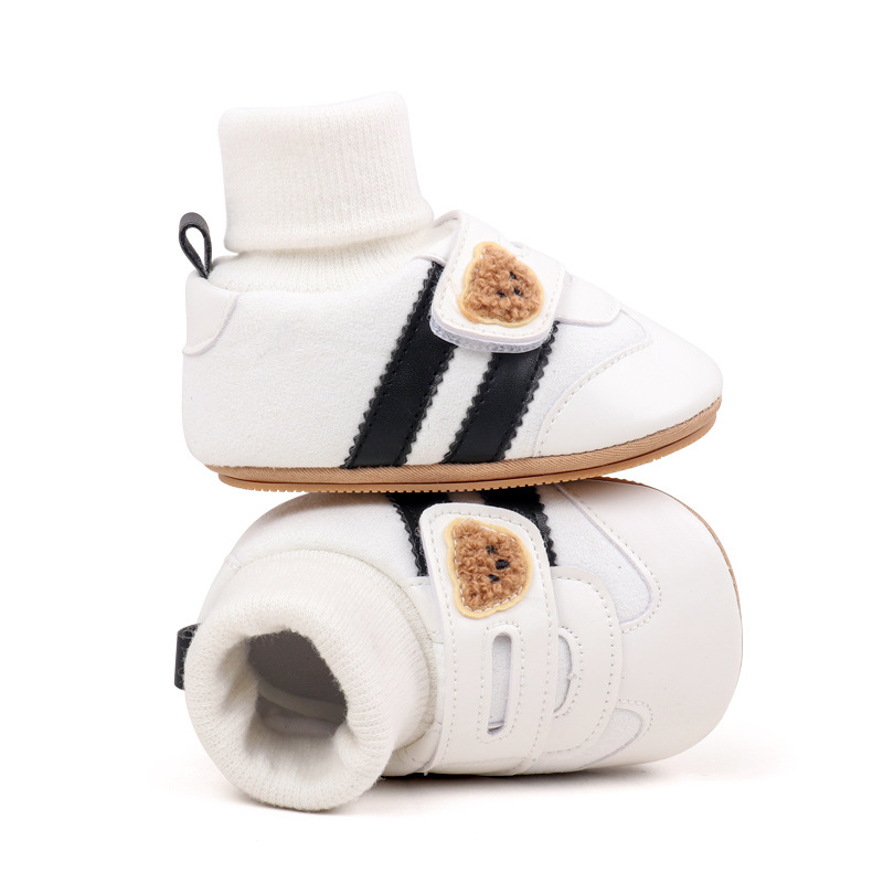 Baby Shoes Soft Cotton Sock Shoes Ankle-covered Style Spring & Autumn High Quality Sneakers Cute Design Newborn Prewalker Shoes