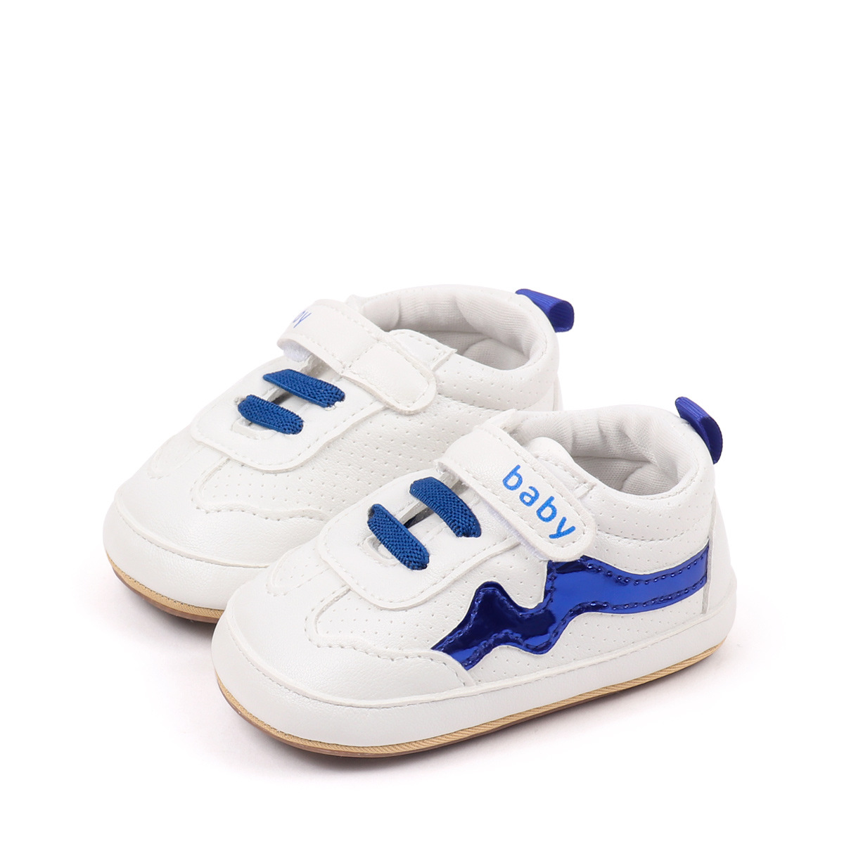 Spring And Autumn Baby Boys And Girls First Walking Indoor Outdoor Toddler Shoes For 0-18M Baby Unisex Soft PVC Sole