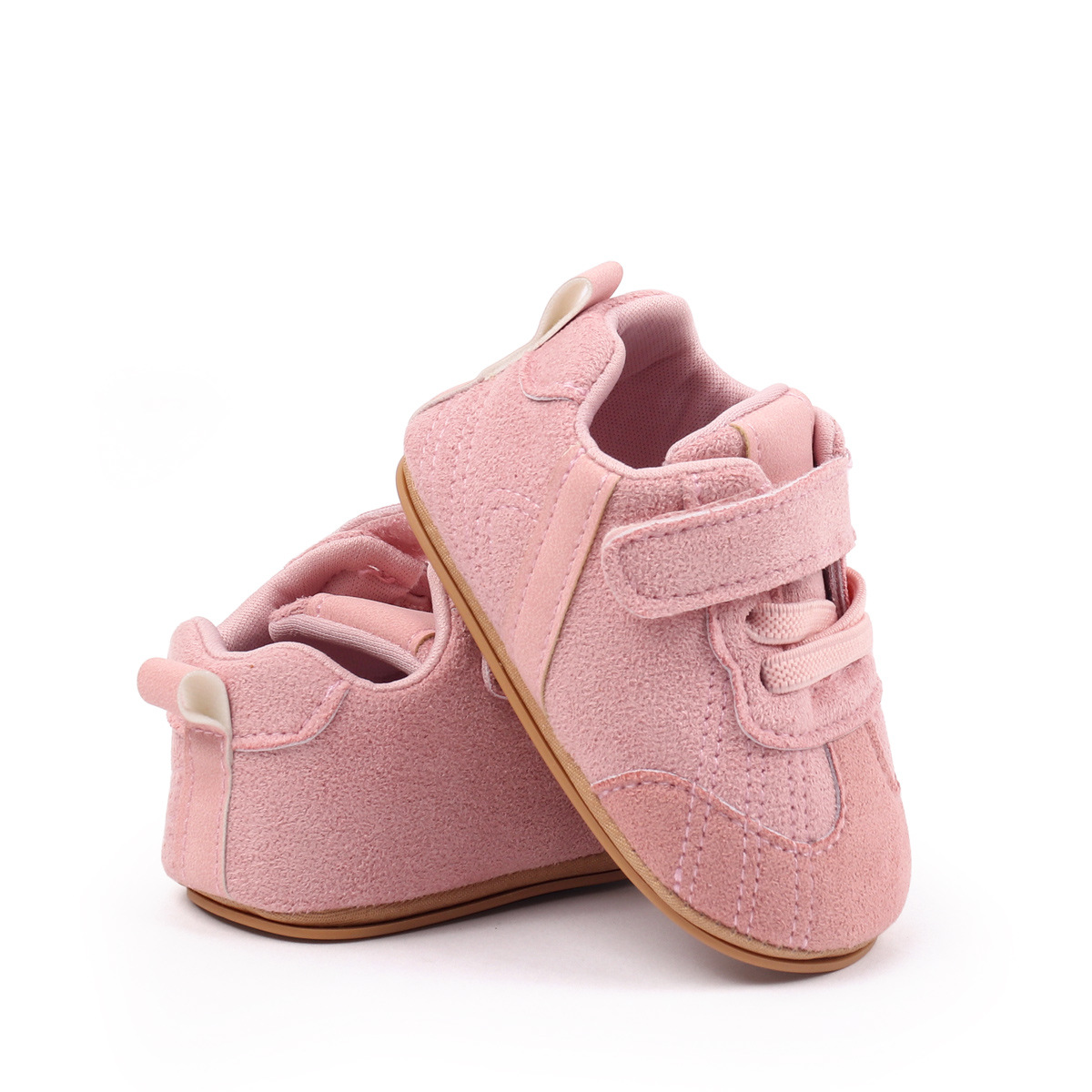 Spring Autumn Baby Unisex First Walking Indoor Outdoor Toddler Shoes With High Quality PU Leather And Soft PVC Sole For