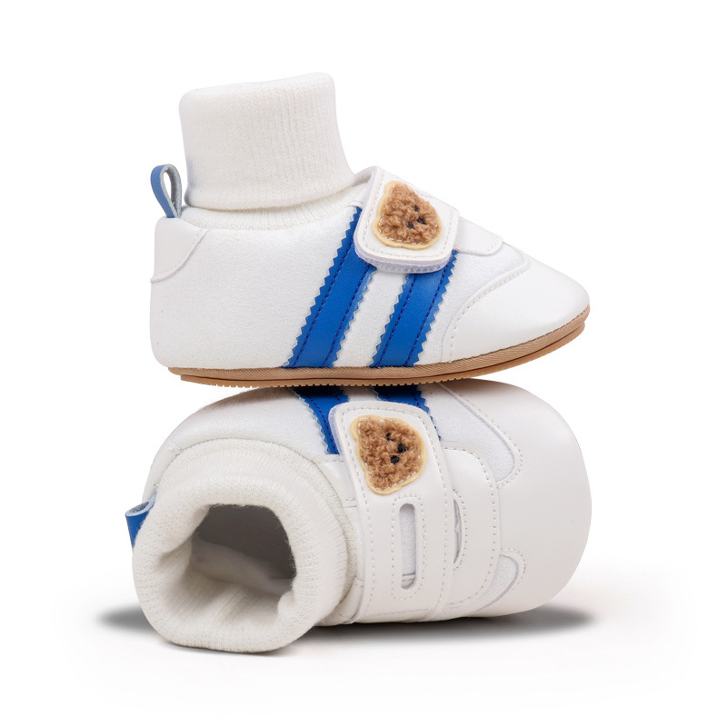 Baby Shoes Soft Cotton Sock Shoes Ankle-covered Style Spring & Autumn High Quality Sneakers Cute Design Newborn Prewalker Shoes
