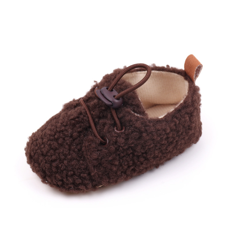 Baby Winter Shoes Soft Cotton High Quality PVC Sole Anti-slip Warm Prewalk Sneaker for Newborn Toddler Boys and Girls