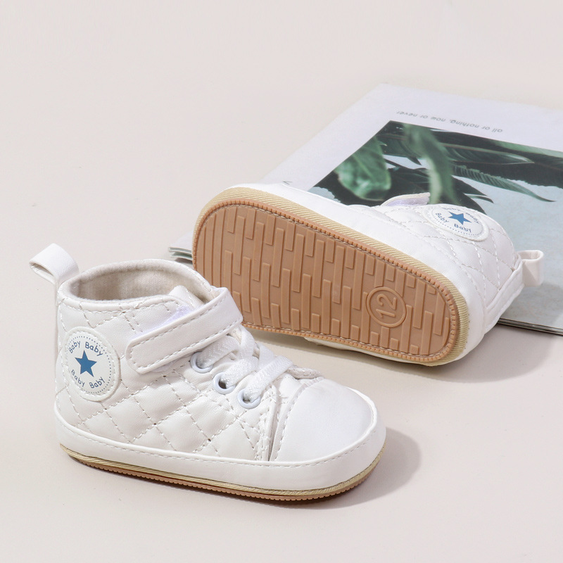 Baby Boy Girl Spring and Autumn Fashion Design TPR Sole Anti Slip Walking Shoes High Quality Breathable Prewalker Shoes