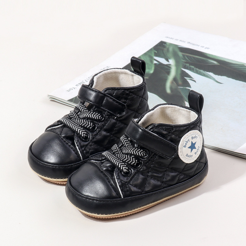 Baby Boy Girl Spring and Autumn Fashion Design TPR Sole Anti Slip Walking Shoes High Quality Breathable Prewalker Shoes