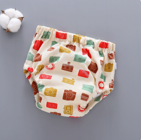 Baby Reusable Potty Training Pants Toddler Cotton Ecological Cloth Diaper Panties Waterproof Washable Nappies Boy Girl Underwear