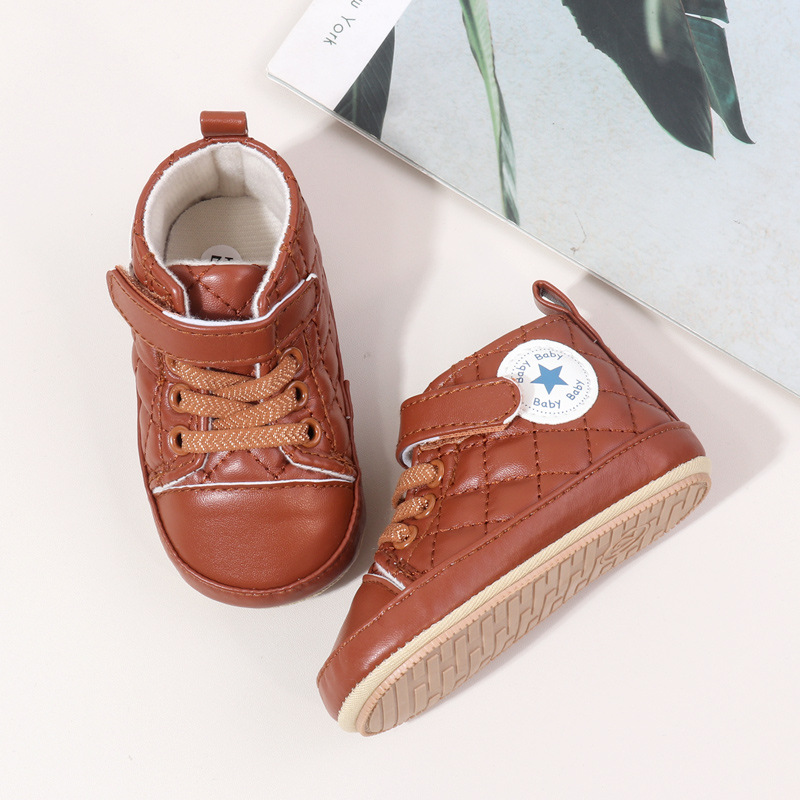 Baby Boy Girl Spring and Autumn Fashion Design TPR Sole Anti Slip Walking Shoes High Quality Breathable Prewalker Shoes