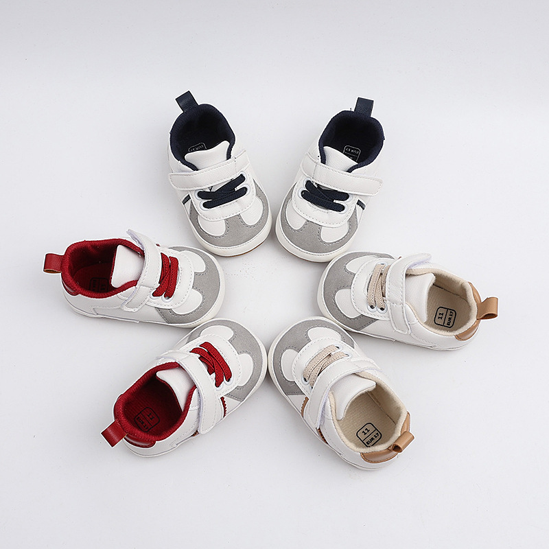 New Baby Steps 0-1 Year Old Baby Shoes Spring and Autumn Anti slip Casual Sports Shoes Newborn Shoes Anti slip Heel Shoes