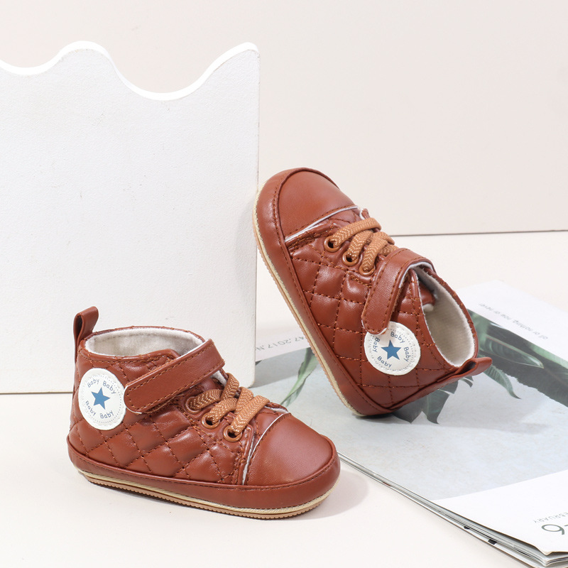 Baby Boy Girl Spring and Autumn Fashion Design TPR Sole Anti Slip Walking Shoes High Quality Breathable Prewalker Shoes