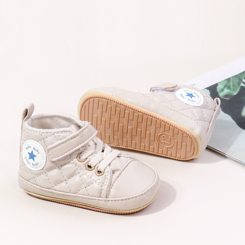 Baby Boy Girl Spring and Autumn Fashion Design TPR Sole Anti Slip Walking Shoes High Quality Breathable Prewalker Shoes