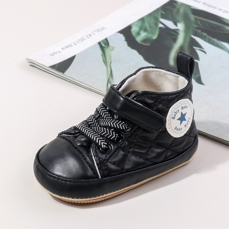 Baby Boy Girl Spring and Autumn Fashion Design TPR Sole Anti Slip Walking Shoes High Quality Breathable Prewalker Shoes