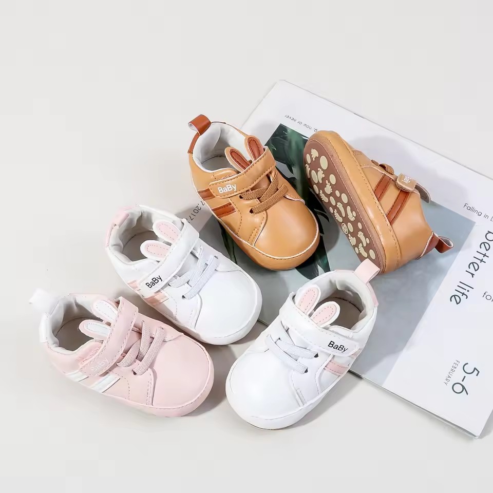 Spring And Autumn Baby Boys And Girls First Walking Toddler Shoes For 0-18 Months Baby Unisex Fashion Design Sports Sneaker