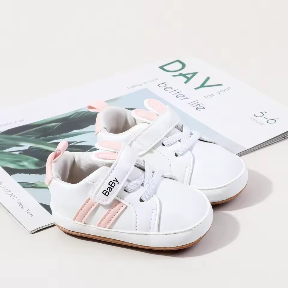 Spring And Autumn Baby Boys And Girls First Walking Toddler Shoes For 0-18 Months Baby Unisex Fashion Design Sports Sneaker