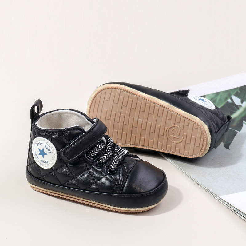 Baby Boy Girl Spring and Autumn Fashion Design TPR Sole Anti Slip Walking Shoes High Quality Breathable Prewalker Shoes