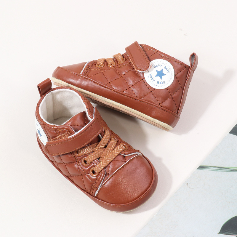 Baby Boy Girl Spring and Autumn Fashion Design TPR Sole Anti Slip Walking Shoes High Quality Breathable Prewalker Shoes