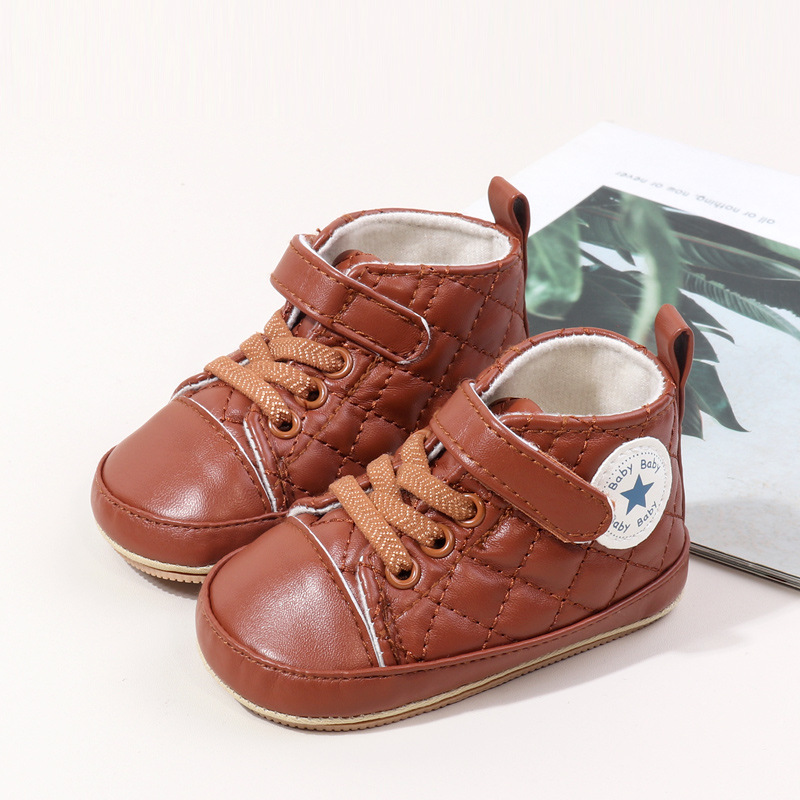 Baby Boy Girl Spring and Autumn Fashion Design TPR Sole Anti Slip Walking Shoes High Quality Breathable Prewalker Shoes