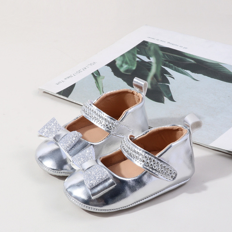 Hot Selling Spring And Autumn Baby Girls First Walking Indoor Outdoor Princess Shoes For 0-18 Months High Quality Toddler Shoes