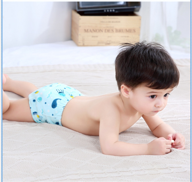 Baby Reusable Potty Training Pants Toddler Cotton Ecological Cloth Diaper Panties Waterproof Washable Nappies Boy Girl Underwear