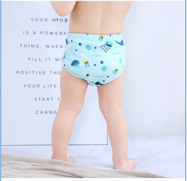 Baby Reusable Potty Training Pants Toddler Cotton Ecological Cloth Diaper Panties Waterproof Washable Nappies Boy Girl Underwear