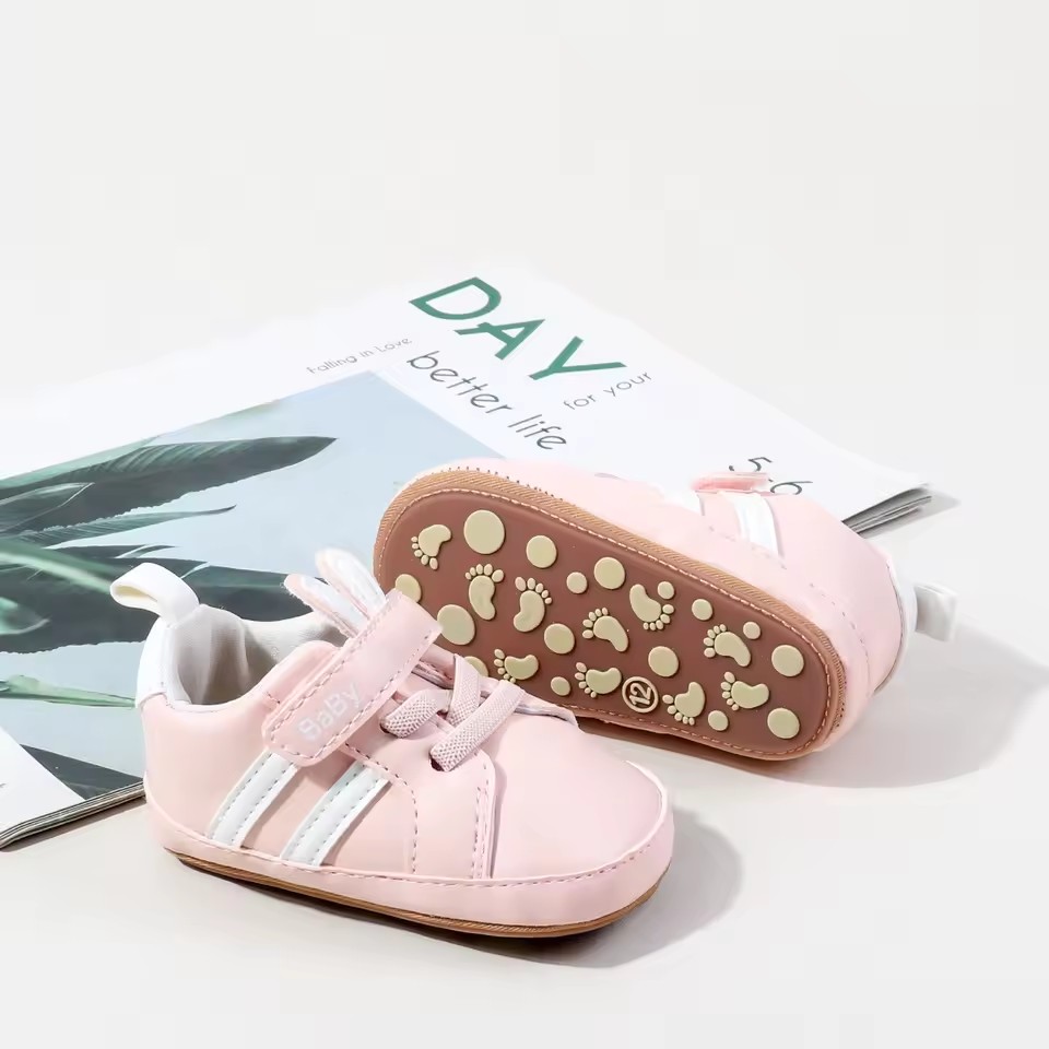 Spring And Autumn Baby Boys And Girls First Walking Toddler Shoes For 0-18 Months Baby Unisex Fashion Design Sports Sneaker