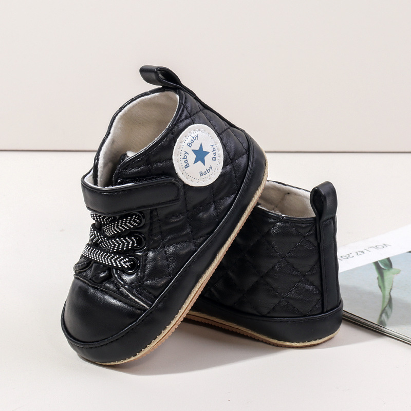 Baby Boy Girl Spring and Autumn Fashion Design TPR Sole Anti Slip Walking Shoes High Quality Breathable Prewalker Shoes