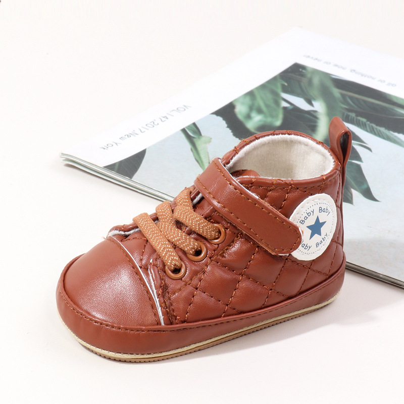 Baby Boy Girl Spring and Autumn Fashion Design TPR Sole Anti Slip Walking Shoes High Quality Breathable Prewalker Shoes