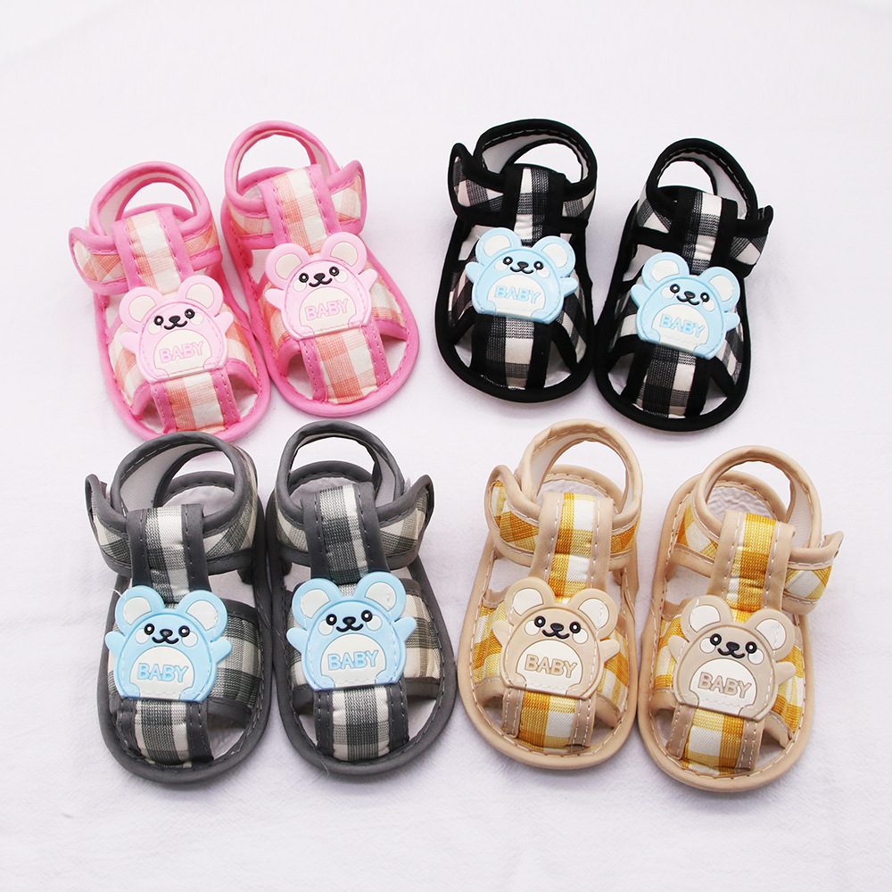 Summer Sandals for Babies Aged 0-1, Newborn Baby Soft Soled Walking Shoes for Boys and Girls