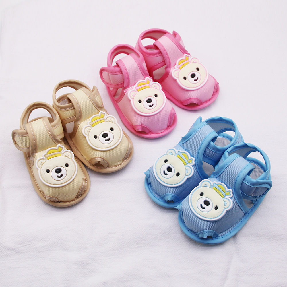 Summer New Baby Sandals 0-12 Months old Newborn Baby Soft Soled Walking Shoes for Boys and Girls