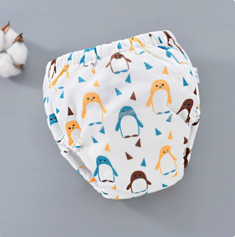 Baby Reusable Potty Training Pants Toddler Cotton Ecological Cloth Diaper Panties Waterproof Washable Nappies Boy Girl Underwear