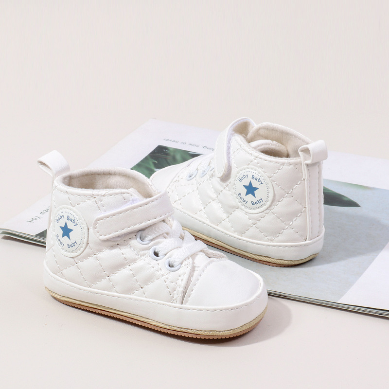 Baby Boy Girl Spring and Autumn Fashion Design TPR Sole Anti Slip Walking Shoes High Quality Breathable Prewalker Shoes