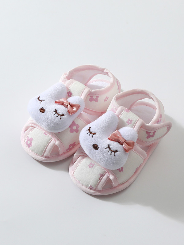 Baby Shoes Lace Summer Sandals 0-12 Months Newborns Step Shoes Female Baby Cloth Shoes Cute Anti slip Breathable Soft Bottom