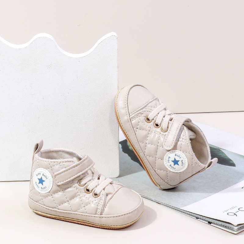 Baby Boy Girl Spring and Autumn Fashion Design TPR Sole Anti Slip Walking Shoes High Quality Breathable Prewalker Shoes