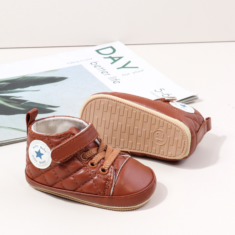 Baby Boy Girl Spring and Autumn Fashion Design TPR Sole Anti Slip Walking Shoes High Quality Breathable Prewalker Shoes