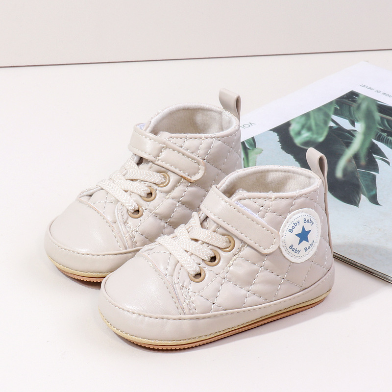 Baby Boy Girl Spring and Autumn Fashion Design TPR Sole Anti Slip Walking Shoes High Quality Breathable Prewalker Shoes