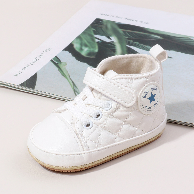 Baby Boy Girl Spring and Autumn Fashion Design TPR Sole Anti Slip Walking Shoes High Quality Breathable Prewalker Shoes