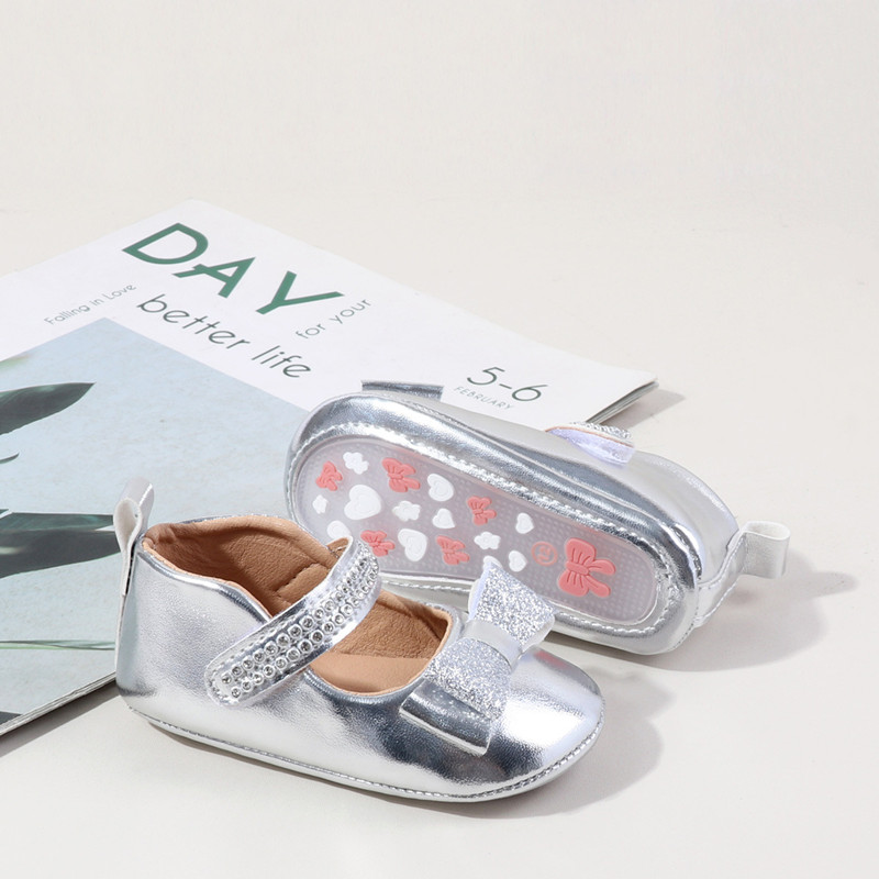 Hot Selling Spring And Autumn Baby Girls First Walking Indoor Outdoor Princess Shoes For 0-18 Months High Quality Toddler Shoes