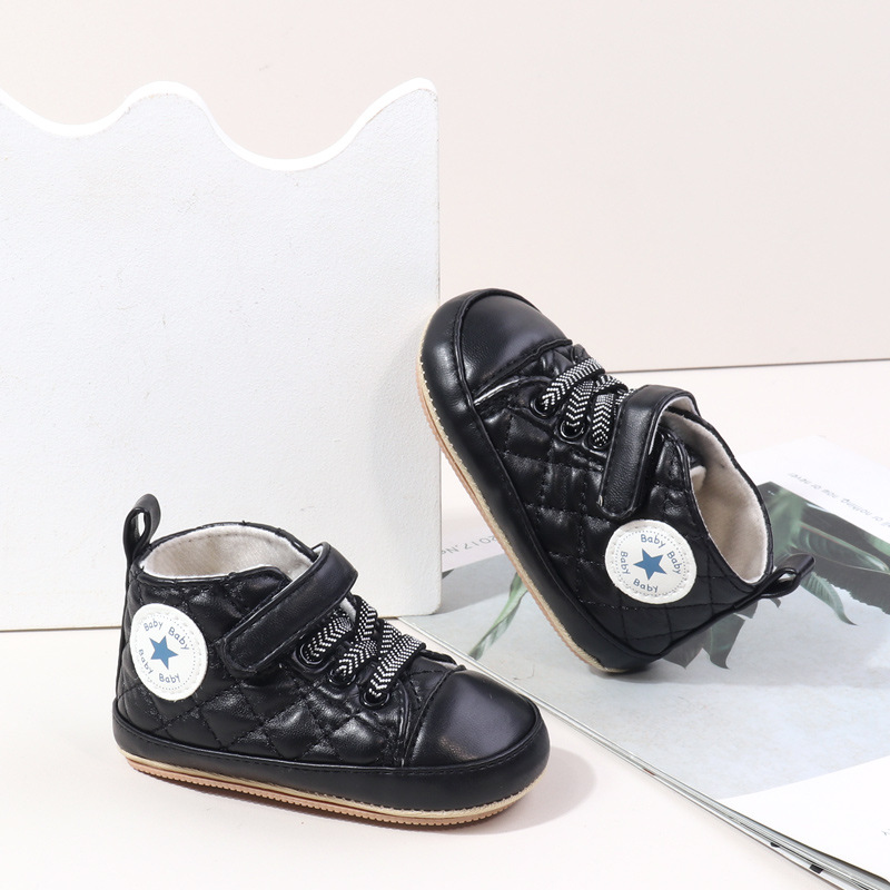 Baby Boy Girl Spring and Autumn Fashion Design TPR Sole Anti Slip Walking Shoes High Quality Breathable Prewalker Shoes