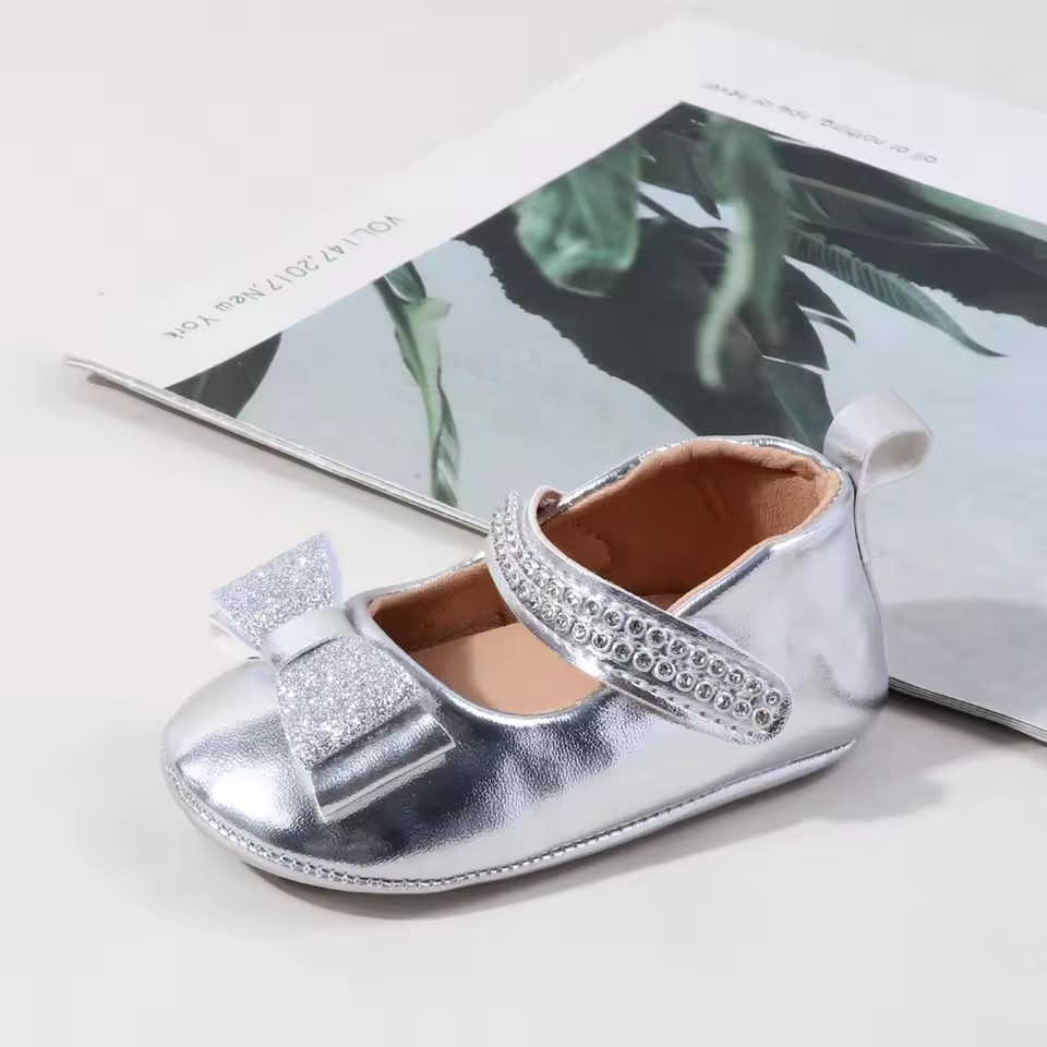 Hot Selling Spring And Autumn Baby Girls First Walking Indoor Outdoor Princess Shoes For 0-18 Months High Quality Toddler Shoes