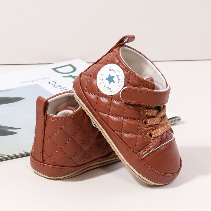 Baby Boy Girl Spring and Autumn Fashion Design TPR Sole Anti Slip Walking Shoes High Quality Breathable Prewalker Shoes